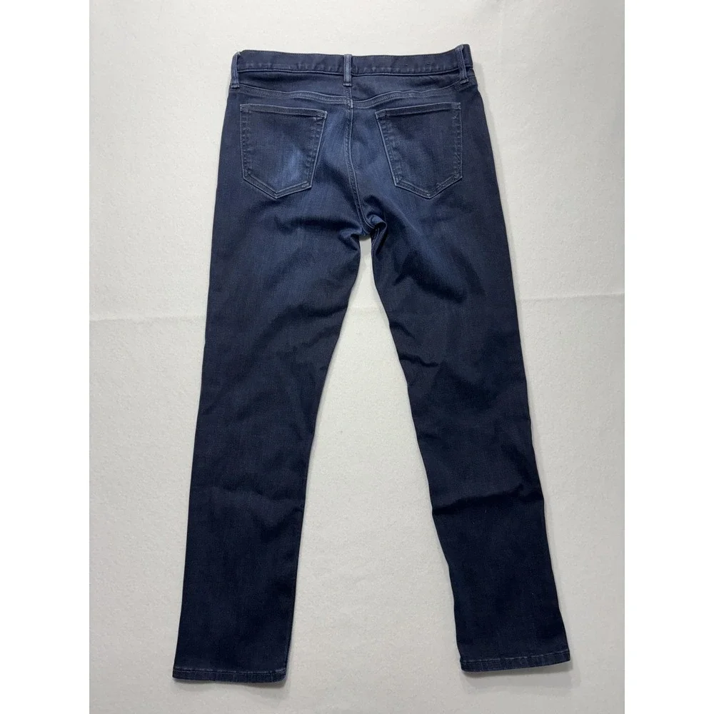 Banana Republic Traveler Jeans Mens 33x32 Blue Slim Straight Dark Wash Denim